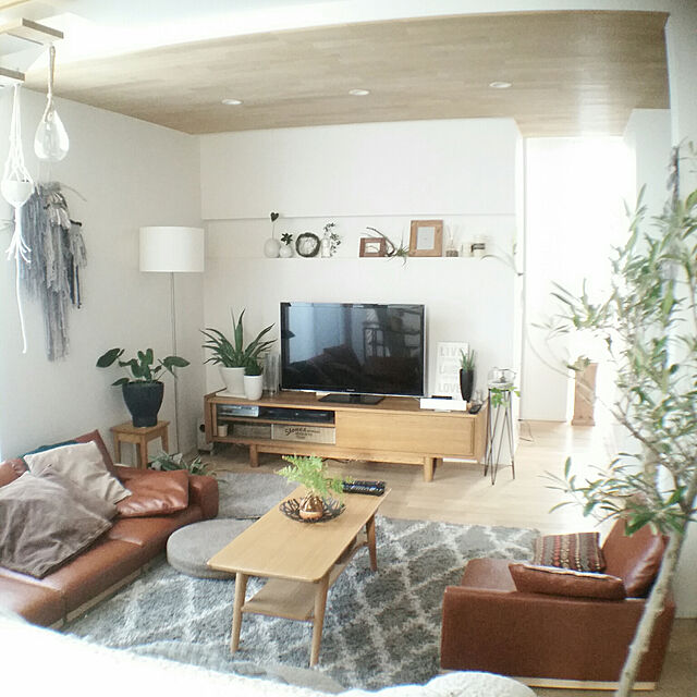 chieのニトリ-センターテーブル(セーブル3 120 LBR) の家具・インテリア写真