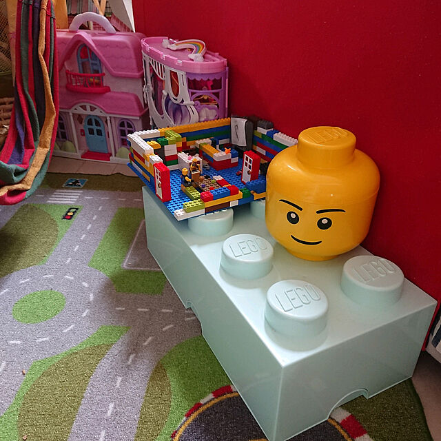 urchinのレゴ(LEGO)-レゴ ストレージボックス ブリック 8 DIF アクアライトブルー 40041742の家具・インテリア写真