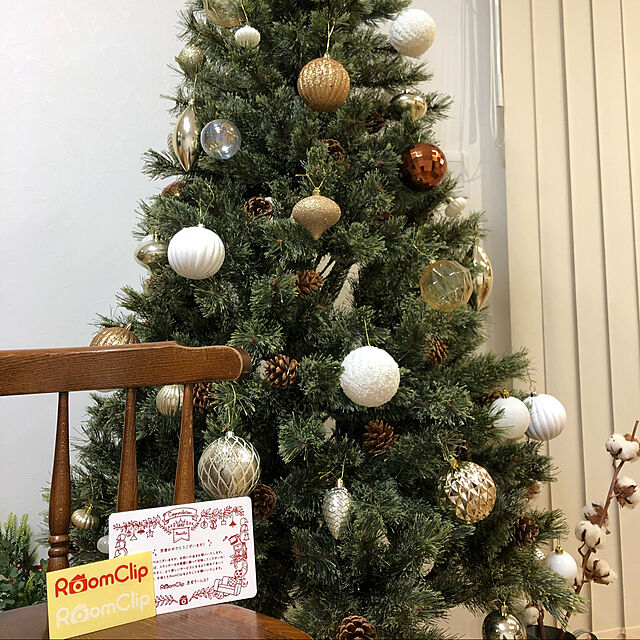 mint_homeのZONE plus-クリスマスツリー 180cm 松ぼっくり付き 枝大幅増量タイプ 北欧風 ヌードツリー もみの木 クリスマス イルミネーション おしゃれ なしタイプの家具・インテリア写真