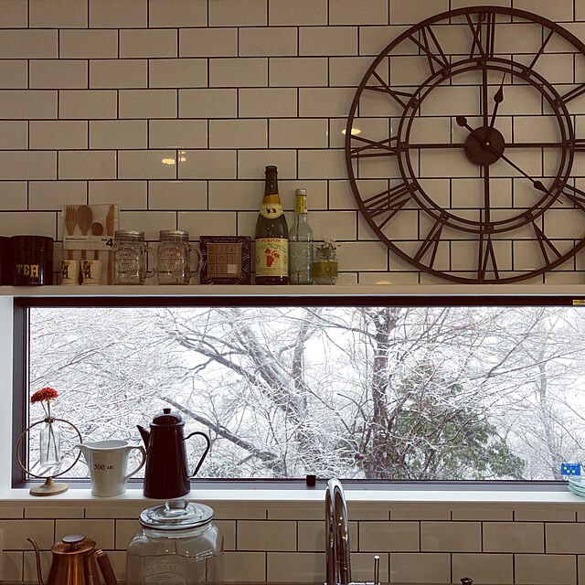 Hayatoの不二貿易-掛け時計 掛時計 アンティーク風 時計 アイアンフレーム インテリア ステップ運針 静音 大きい スチール おしゃれの家具・インテリア写真