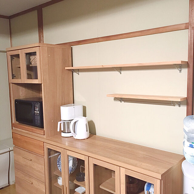 anの-食器棚 北欧 シンプル ナチュラル 西海岸 木製 幅60 スリム 完成品 キッチンボード カップボード おしゃれ 日本製 Rekit 送料無料の家具・インテリア写真