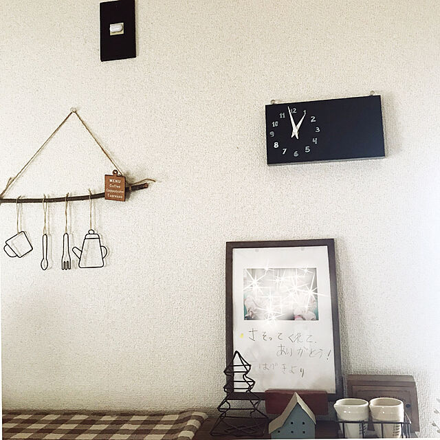 sarappaの-(niko and./ニコアンド)オリジナル黒板時計/ [.st](ドットエスティ)公式の家具・インテリア写真
