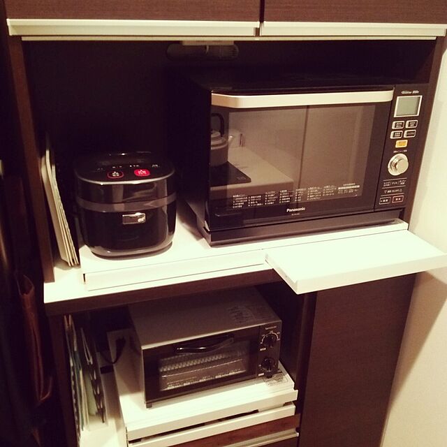 brown-whiteのシャープ-シャープ 炊飯器0.54Lタイプ ブラック系 KS-C5H-Bの家具・インテリア写真