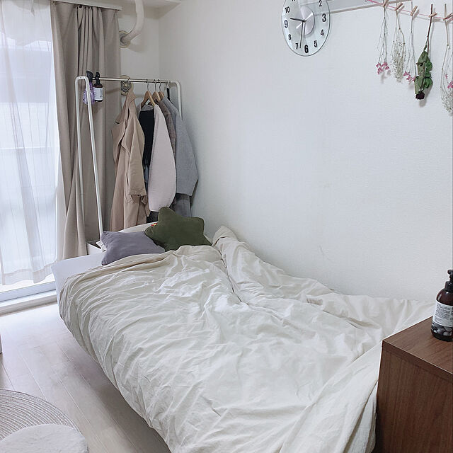 moli_chanのニトリ-【期間限定値下1/27-4/9迄】シングル脚付きマットレス (コットDGY) の家具・インテリア写真
