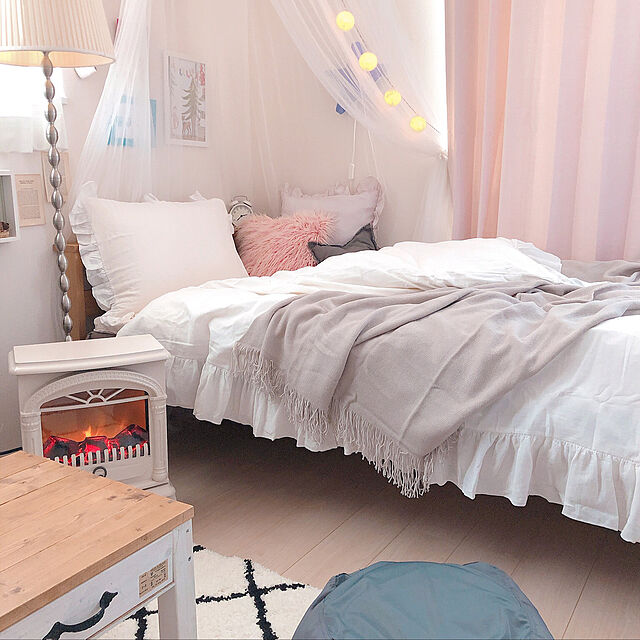 Ayumiのニトリ-ミニビーズクッションカバー(ソリッド2GY) の家具・インテリア写真
