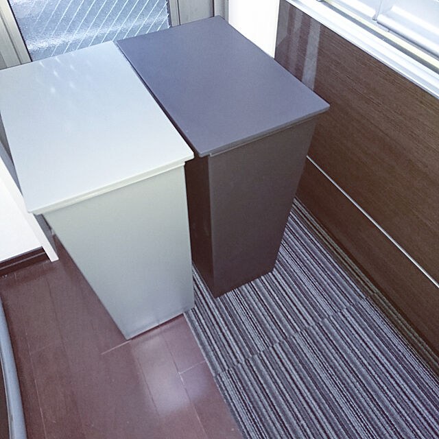ysの岩谷マテリアル-I'mD(アイムディー) ゴミ箱 クード シンプル ワイド (ブラック)の家具・インテリア写真