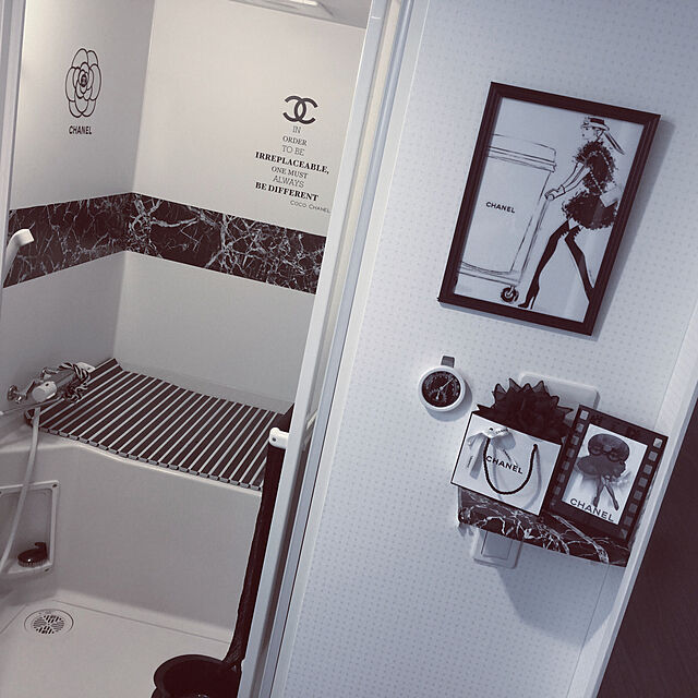 akiのパール金属(PEARL METAL)-シンプルピュア シャッター式風呂ふたS12 65×120cm(ブラック) 　HB-1343　の家具・インテリア写真