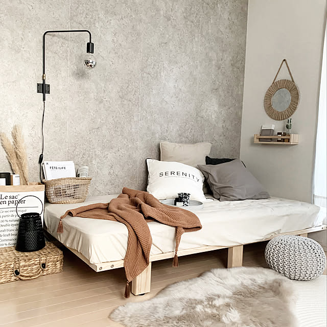 mimiの萩原-インド綿 プフ風スツール　ブレイド の家具・インテリア写真