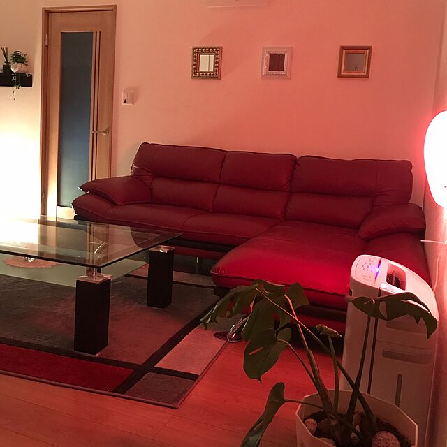 marippeのニトリ-座面が広い本革右肘カウチソファ(ロゾ3 LC RED ホンガワ)  『送料無料・配送員設置』 『5年保証』の家具・インテリア写真