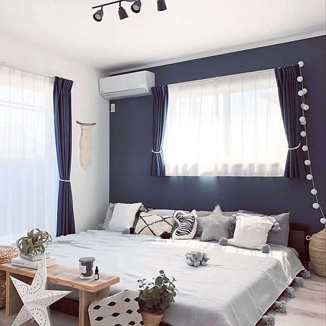 Naoの-キッチンタオル　リーフ ホワイト 47×70cm リトアニア製 綿 麻の家具・インテリア写真
