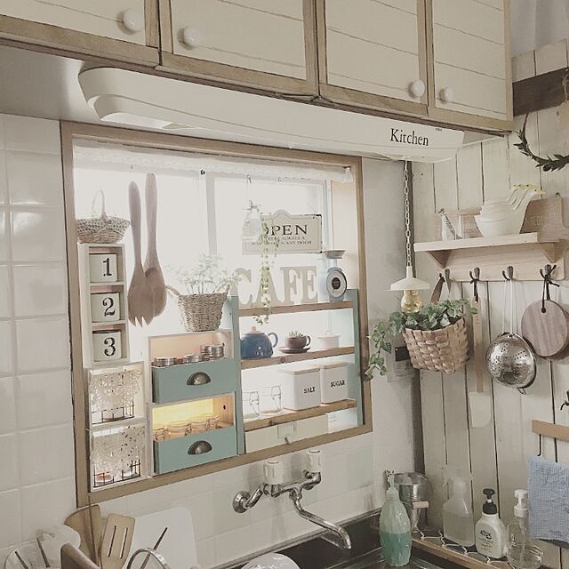 YunSamamaの-フレンチブラックキャニスターソルトシュガー新生活キッチン収納の家具・インテリア写真