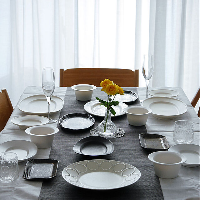 as_noteの-Maya Coated Table Linen Clothマヤ リネンテーブルクロス（コート処理）[Dinner]の家具・インテリア写真