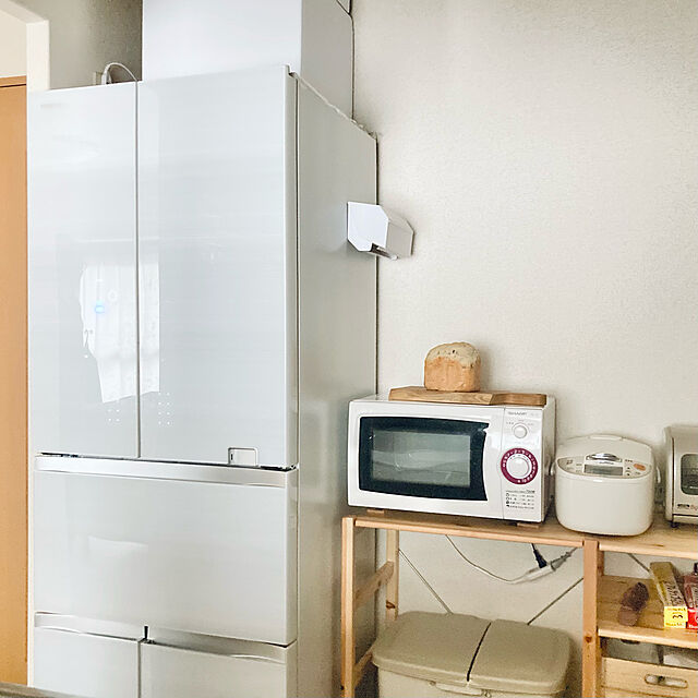 poncoの-冷蔵庫 東芝 大型 6ドア 461L フレンチドア 観音開き 幅65cm クリアグレインホワイト VEGETA FZシリーズ GR-S460FZ(UW)の家具・インテリア写真