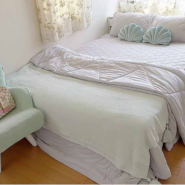 chieの-夏用寝具 【旧モデル】ドライコットン 敷きパッド ダブル 綿100％／mofua モフアの家具・インテリア写真