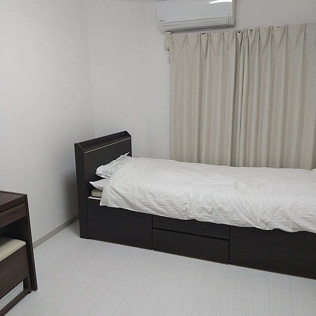 zuのニトリ-シングルベッドフレーム(ジオ MBR チェスト40T) の家具・インテリア写真