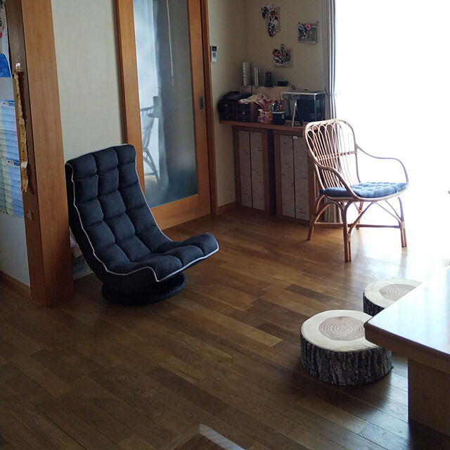 haruのニトリ-ラタンチェア(デスカンソN LBR) の家具・インテリア写真
