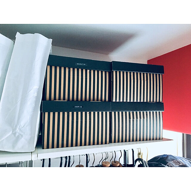A_plusのイケア-IKEA ( イケア ) PINGLA ふた付きボックス,ブラック / 2 ピース (28×37×18cm)の家具・インテリア写真