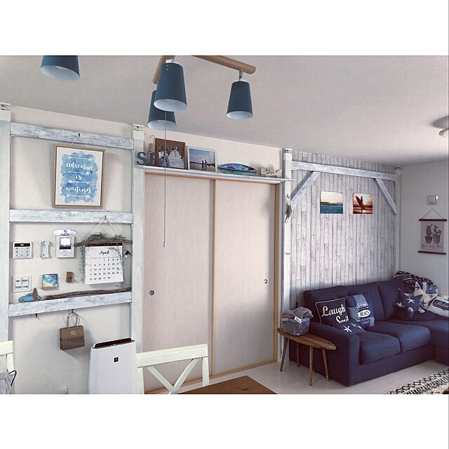 ak1n0sukeのニトリ-アクセントクッション(HBクジラ) の家具・インテリア写真