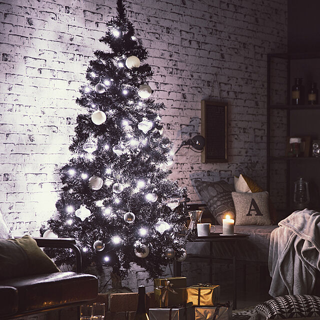 MODERN_DECOの-クリスマスツリーセット おしゃれ 送料無料 クリスマスツリー ホワイトツリー ブラックツリー LEDツリー オーナメントセット 120cm 150cm 180cm 210cm 240cm 飾り シンプル 北欧 インテリア クリスマス雑貨の家具・インテリア写真