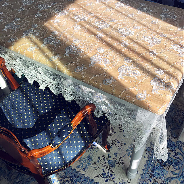 harukaoruの-96668 不二貿易 ダイニングテーブル マキアート(ホワイト×ナチュラル・幅113.5× 奥行73.5×高さ72cm) [96668フジボウエキ]の家具・インテリア写真