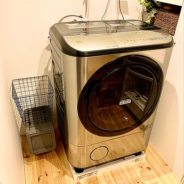 hidemaroomの日立(HITACHI)-日立 ドラム式洗濯乾燥機 洗濯12kg/乾燥6kg ステンレスシャンパン ビッグドラム BD-NX120EL N 左開き 洗剤自動再注文 洗剤自動投入の家具・インテリア写真