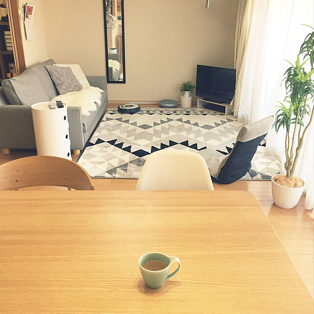 neneのニトリ-ダイニングテーブル(ニュープリマス135MBR) の家具・インテリア写真