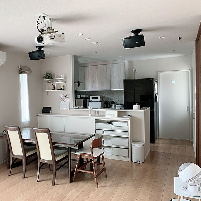 chiii__homeのニトリ-ペダルペール ソフトクローズ 3L(ホワイトウォッシュ) の家具・インテリア写真