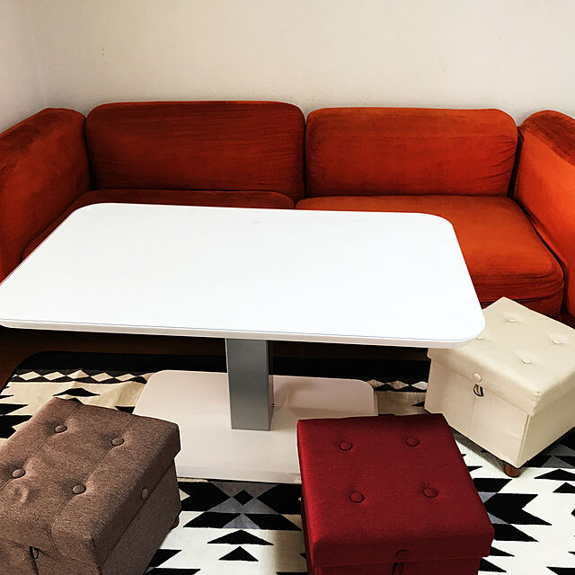 Ryのニトリ-昇降式ダイニングテーブル(コラボ 12075WH) の家具・インテリア写真