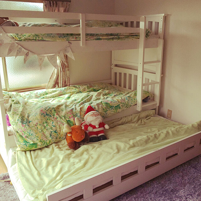--rnrmm--のニトリ-2段ベッド(コドノ LV WH) の家具・インテリア写真