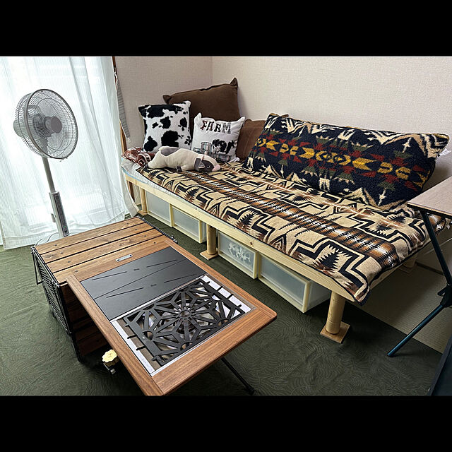ayu_のニトリ-６つ折りコンパクト収納マットレス シングル(NF2 S) の家具・インテリア写真