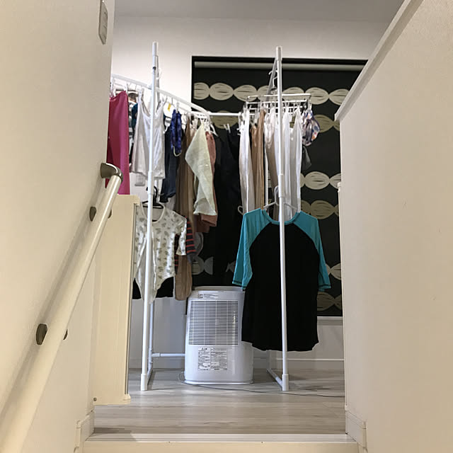 写真付きレビュー セキスイ ランドリースタンド W 部屋干し おしゃれ 室内干し 室内物干し コンパクト 折りたたみ スタンド 物干し ラック 室内 部屋 収納 ハンガーラック 2段 洗濯干し 物干しスタンド 洗濯物干し 物干し台 ランドリー ランドリーラック 洗濯 洗面所