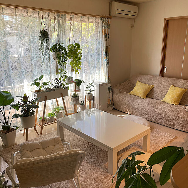 natsuの-植木鉢 おしゃれ エルナ40 木製脚付き鉢カバー フラワースタンド 室内用 植木鉢スタンドの家具・インテリア写真