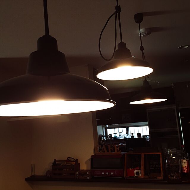 Kanakoの-【コード長変更可能】1灯 ペンダントライト ホーロー配照型 10インチ ブラック アウトレット[Set] 長澤ライティング Nagasawa Lightingの家具・インテリア写真
