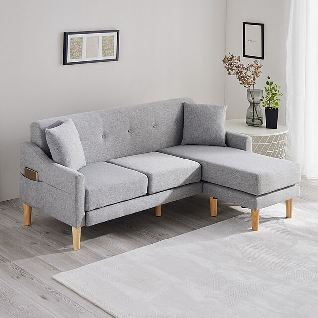 Simple-Styleのアイリスオーヤマ-カウチソファ CCS-3Sの家具・インテリア写真