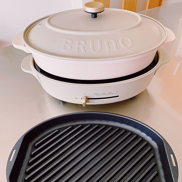 niko3のBRUNO-ブルーノ BRUNO クラッシィ グリルプレート オーバルホットプレート用 BOE053-GRILL crassy+ クラッシー オプション プレート 焼肉 焼き肉 卓上 キッチン家電 調理器具の家具・インテリア写真