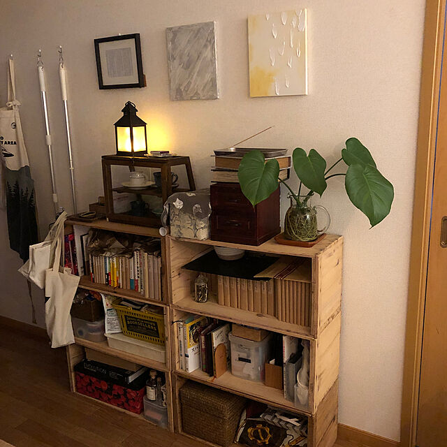 daifuku3yadeの新坂製函-りんご木箱（新箱） (取手有り、表面仕上げ無し)の家具・インテリア写真