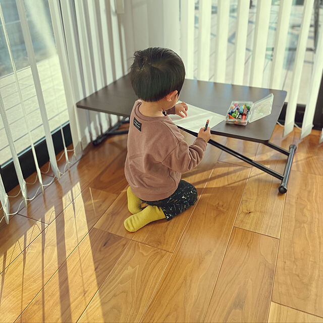 chokotanのファミリー・ライフ-5段階昇降式テーブル ローテーブル センターテーブルの家具・インテリア写真