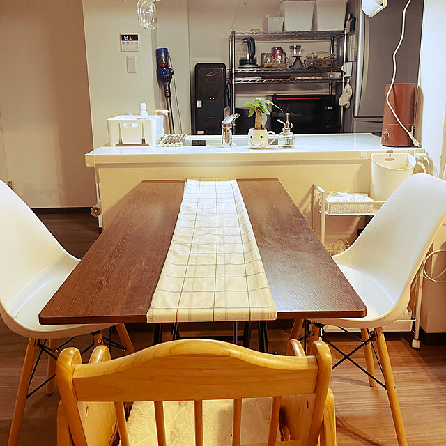 tanのニトリ-昇降式センターテーブル(TJ01 セラミック BE) の家具・インテリア写真