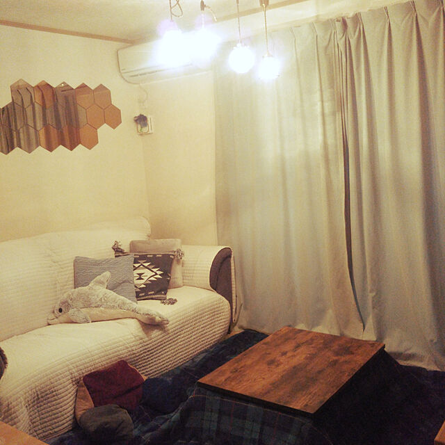 H.Sのニトリ-ホワホワクッション(GY) の家具・インテリア写真