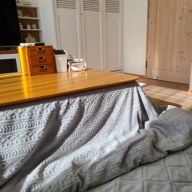 mayumiのニトリ-こたつ掛ふとんカバー 長方形(ケーブル o-i) の家具・インテリア写真