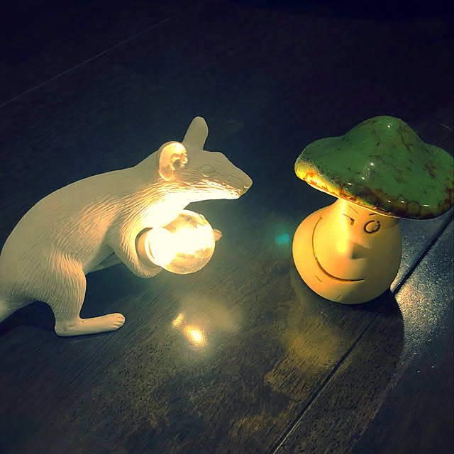 municoのSELETTI (セレッティ)-SELETTI (セレッティ) マウス ランプ #3 ライダウン ホワイト W6.2×D21×H8.1cmの家具・インテリア写真
