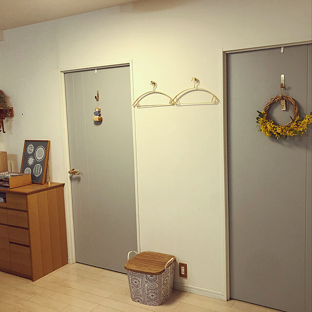 Aduの-2個セット 真鍮ブラス Jフック ウォールフック 9cm×2cm×3.2cm【ART OF BLACK】の家具・インテリア写真