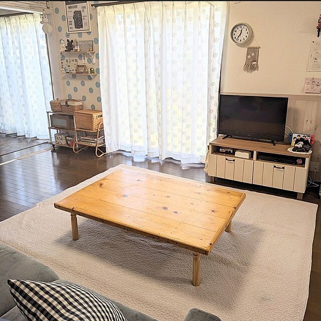 dadaの-【ベルメゾン】シンプル北欧調デザインのぽこぽこUVカット・ミラーレースカーテンの家具・インテリア写真