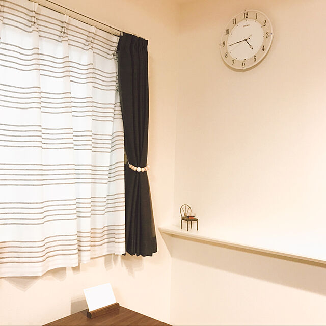 suzuのセイコークロック-セイコークロック 掛け時計 ナチュラル 電波 アナログ メープル調木目 本体サイズ:30.7×30.7×4.9cm KX242Bの家具・インテリア写真