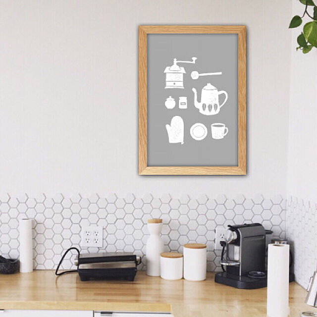 poster__ismiraiの-コーヒータイム / I047 / 北欧ポスターの家具・インテリア写真