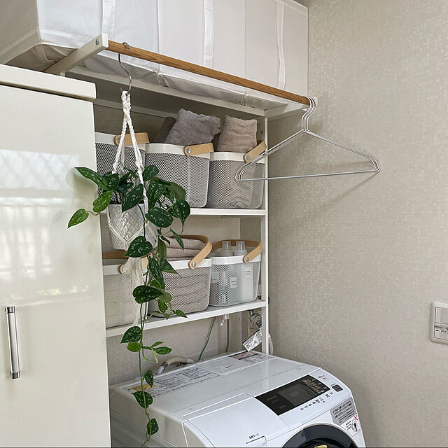 natsuの無印良品-【無印良品 公式】アルミ洗濯用ハンガー 約幅45cm／3本組の家具・インテリア写真