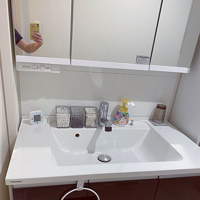 AKIYOのイケア-【IKEA -イケア-】KLOCKIS -クロッキス- 時計/温度計/アラーム/タイマー ホワイト 7x7cm (502.770.05)の家具・インテリア写真