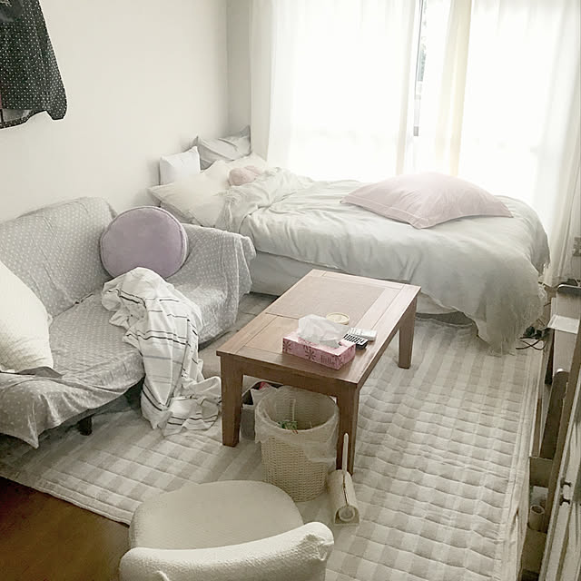hu-miのニトリ-シングル脚付きマット(リッキーKD) の家具・インテリア写真