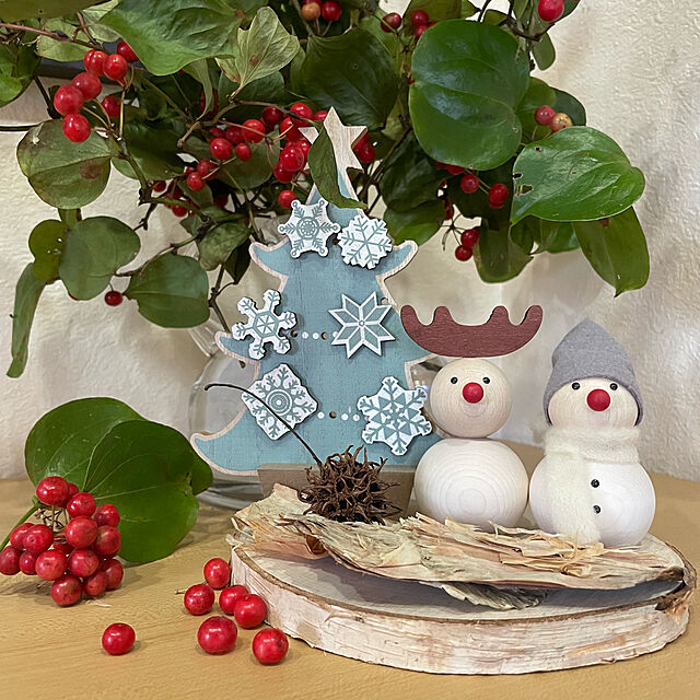 tenntennの-aarikka アアリッカ 赤鼻トナカイ クリスマス クリスマス雑貨 木製人形 人形 北欧 北欧インテリア アーリッカ B6852の家具・インテリア写真