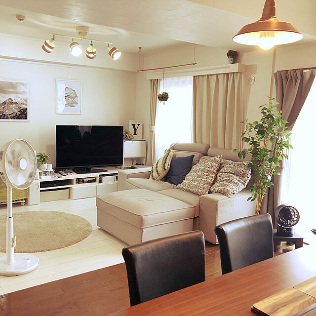 emigoriのニトリ-ダイニングテーブル(フィルンV 150 MBR) の家具・インテリア写真